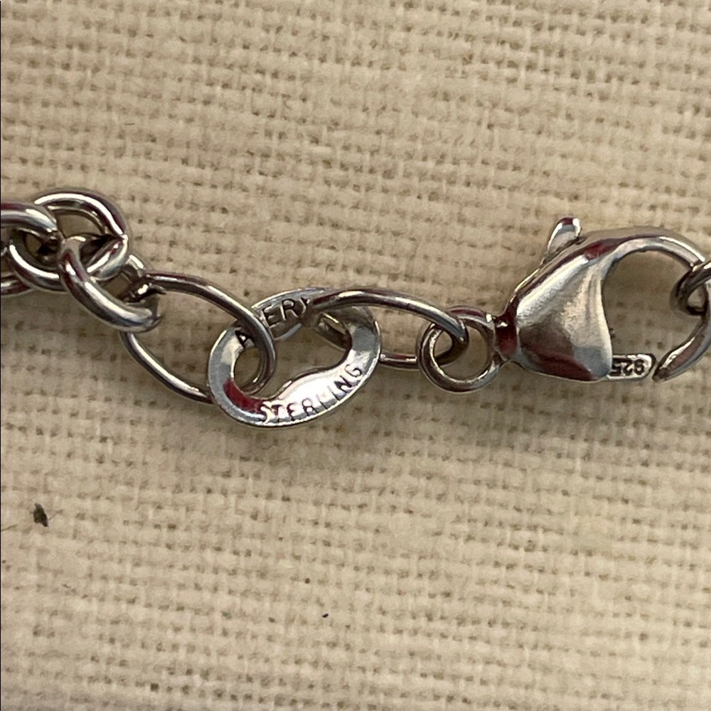 RETIRED RARE James Avery Sterling Silver Feather Pendant with Chain - Picture 7 of 9